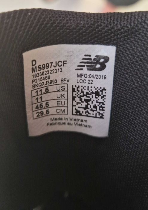 Buty New Balance 997, rozmiar 45.5EU (29.5cm)