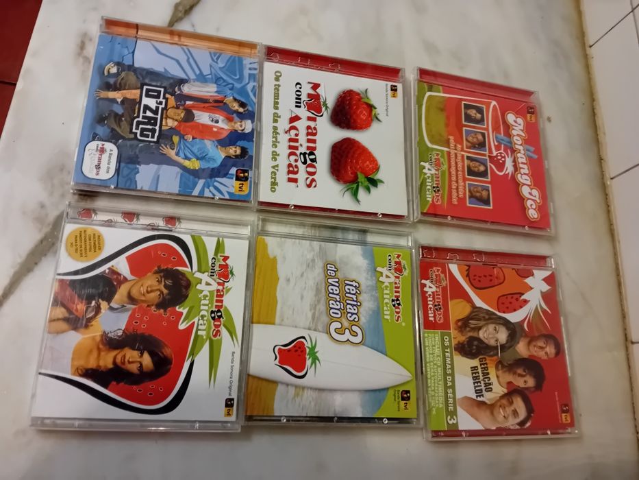 Conjunto de 6 Cds Colecção Morangos com Açucar