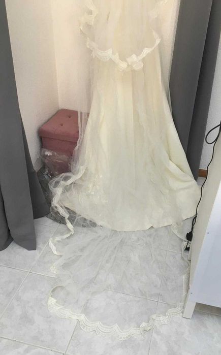 Vestido de noiva botões costas