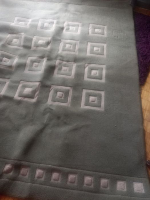 Dywan oliwka beż kwadraty 285 x 200