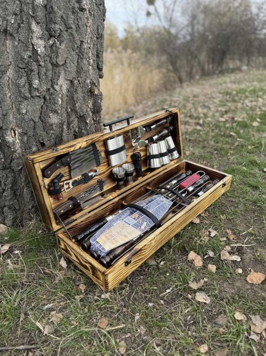 Ідеальний на подарунок набір шампурів в кейсі!+можливість гравіювання!