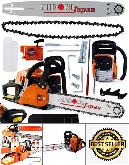 Piła spalinowa Midori 3,9 kM + prowadnica + łańcuch - GWARANCJA