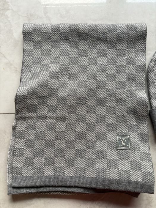 Louis Vuitton czapka i szalik. Welna i kaszmir