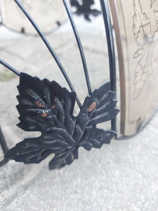 Lampa z lat 90 z witrażami szklana