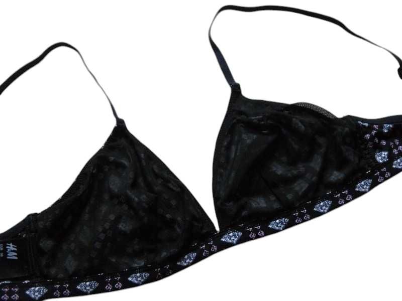 Miękki stanik biustonosz 34,XS/36,S miseczka A H&M