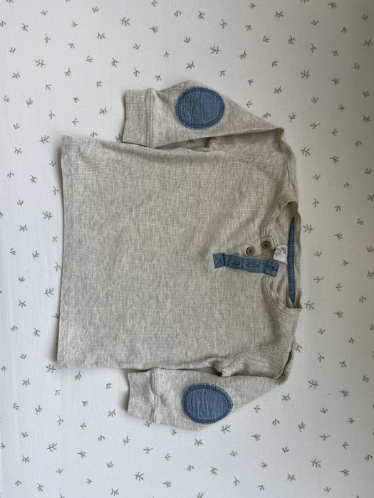 H&M elegancka koszula dla chłopca rozmiar 80 prążkowana bluzka modna