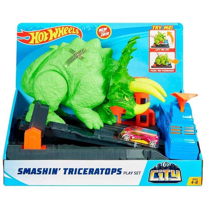 Трек Hot Wheels City Небезпечний тріцератопс