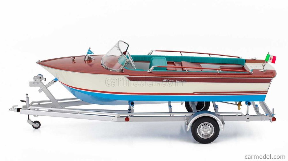 Riva Junior 1966 Motorboat motorówka Ivory Sea Blue Mitica 1:18