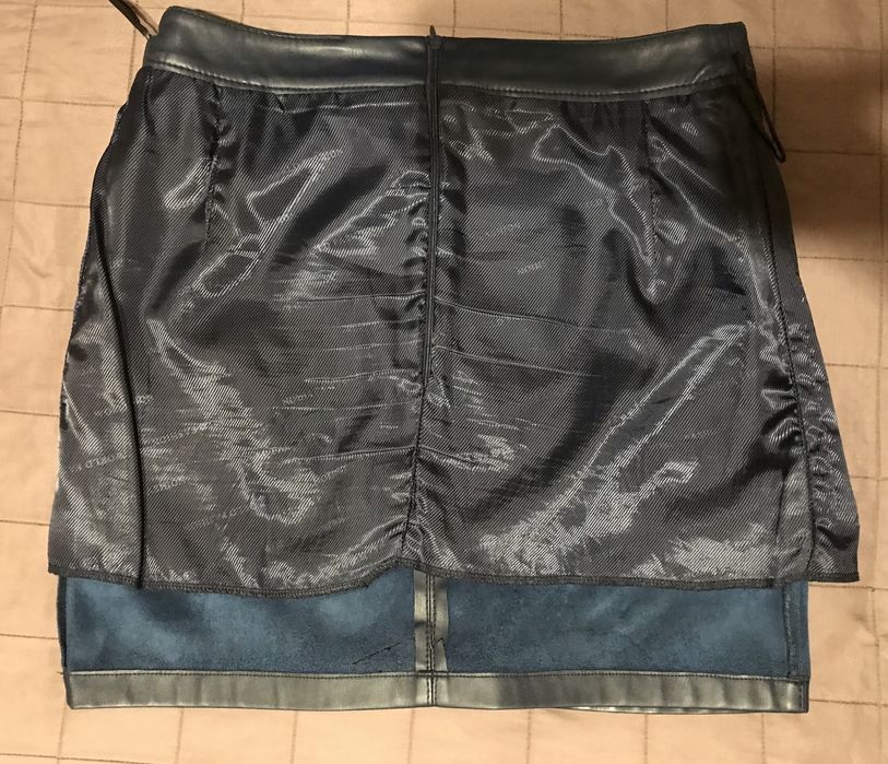 Юбки экокожа.Черная и синяя.