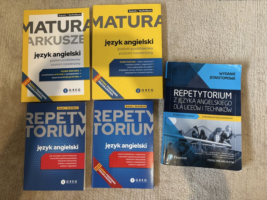 Sprzedam podręczniki ksiazki repetytoria LO i technikum