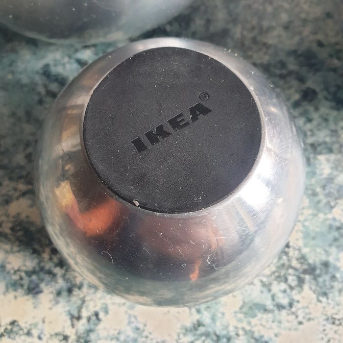 Vintage Ikea NÄSSJÖ Spherical Aluminium Candle Holder Sweden Szczecin