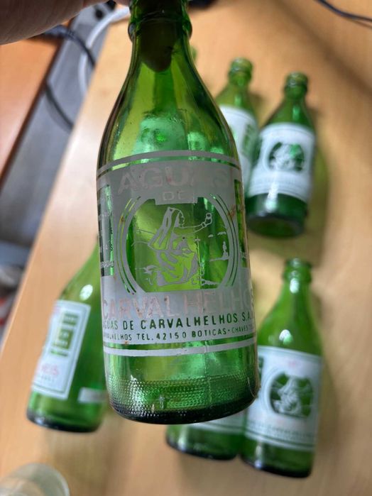 Garrafas pirogravadas antigas/vintage - Aguas Carvalhelhos