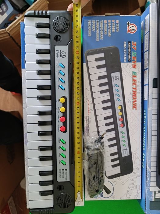 Дитяче піаніно пианино синтезатор USB юсб зарядка мікрофон микрофон