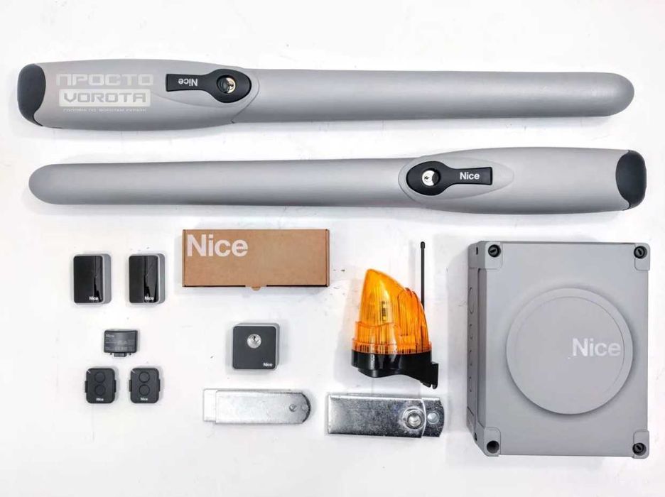 Автоматика для розпашних воріт NICE TOONA 4016, Комплект автоматики