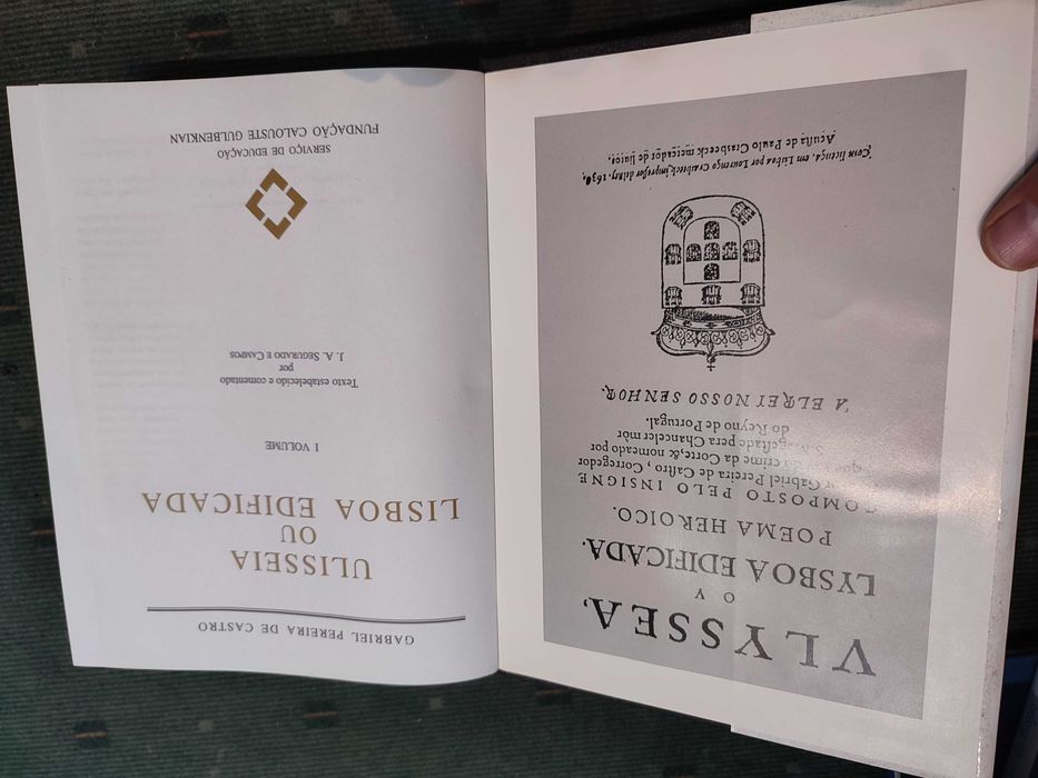 Ulisseia ou Lisboa Edificada - I Volume - Gabriel Pereira de Castro