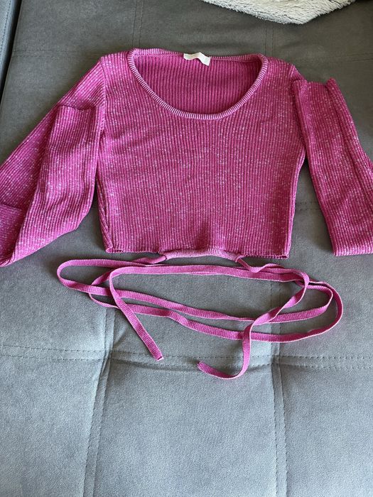 Crop top LeGer malha cor rosa