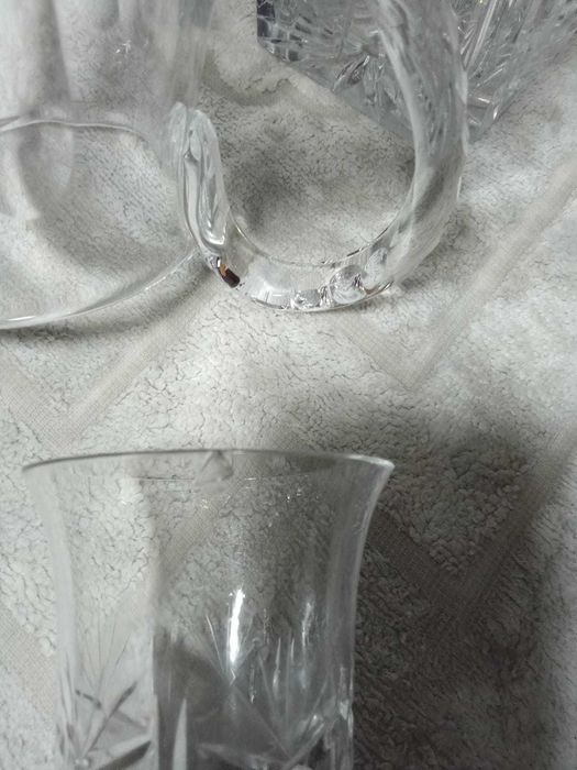 Coleção de copos de cristal Boémia