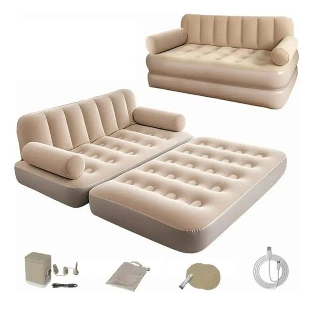 Надувний диван-трансформер 190x150 см розкладний