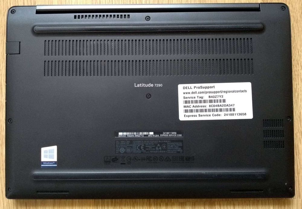 Dell Latitude 7290 12.5 HD i5 1.7-3.60GHz RAM 8Gb SSD 256GB WIN 11 Pro