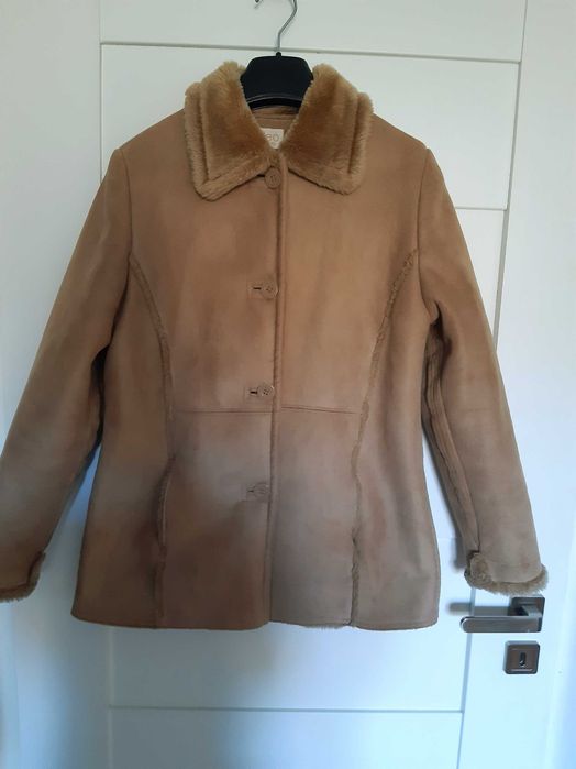 Kożuch kurtka damska, sztuczny kożuch XS