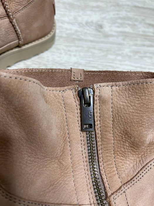 UGG Deconstructed Mini Zip шкіряні жіночі ботинки