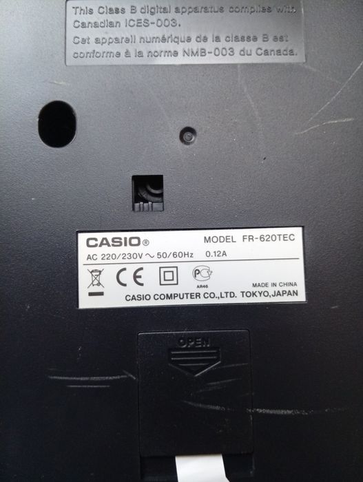Casio FR-620TEC kalkulator z drukarka