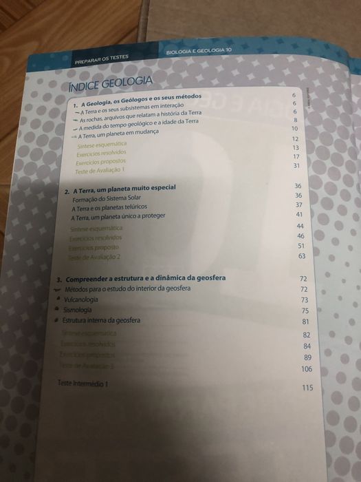 Livro Preparar os testes Biologia e Geologia 10 ano