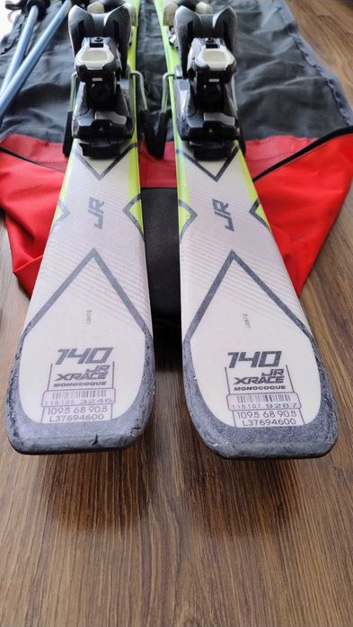 Komplet narciarski- narty, buty, kijki, kask, pokrowiec