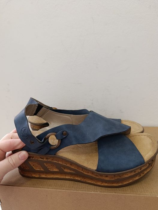 Rieker antistress sandały na koturnie rozmiar 42