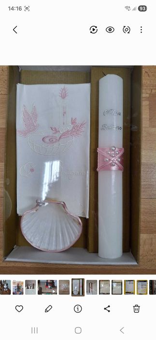 Velas e conjuntos Batismo