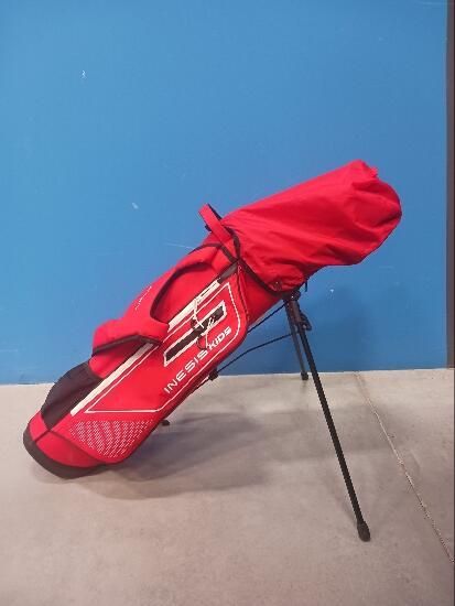 Saco de golf criança 8-10 anos, vermelho