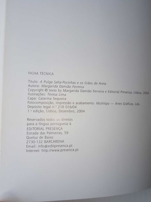 Livros "A Pulga Salta-Pocinhas e..." e "O Menino que n Gostava de Ler"