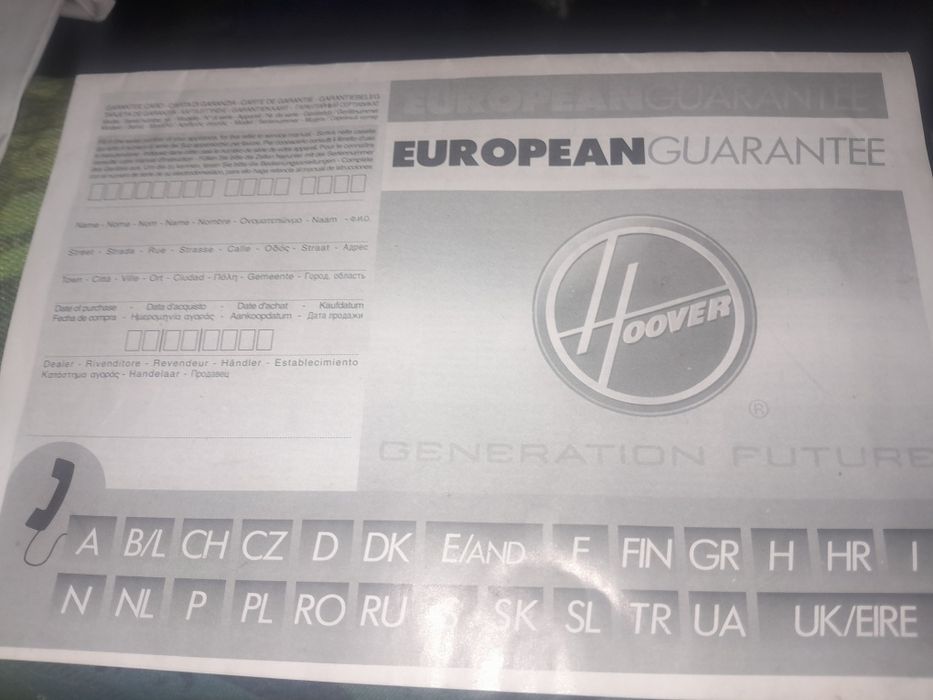 Aspirador HOOVER CAPTUR novo 15€
