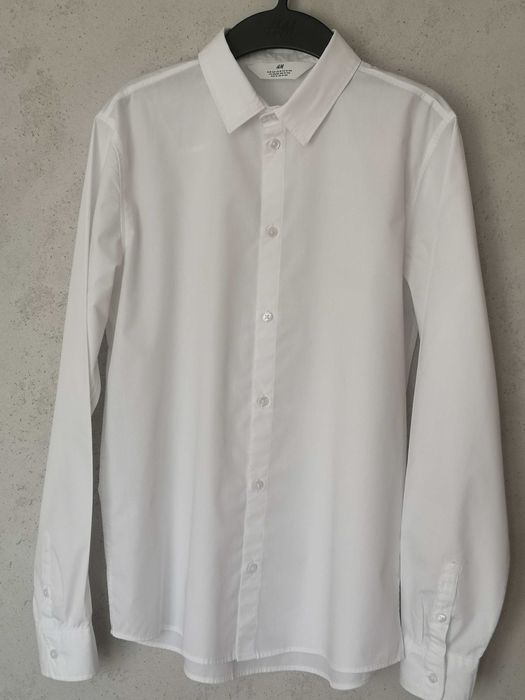 H&M biała koszula chłopięca r. 164, 13-14Y, stan jak nowa