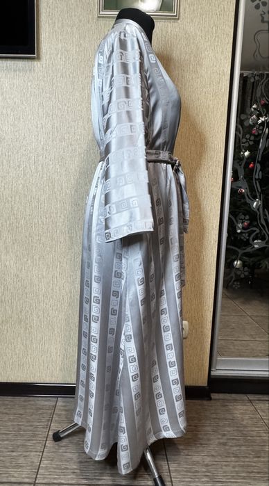 Шикарний халат на запах з поясом , халат- кімоно  graine d’ amour