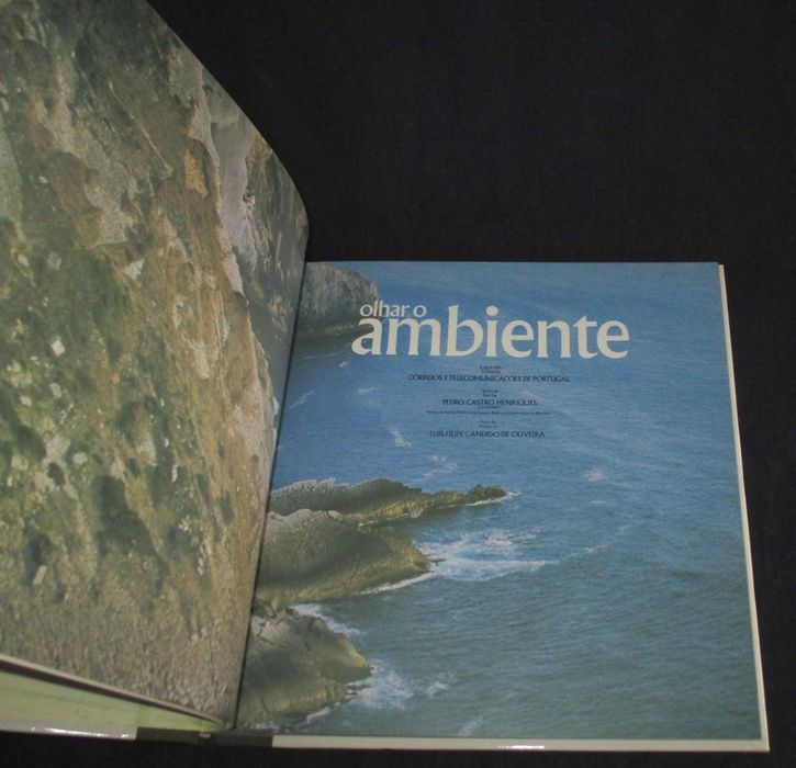 Livro Olhar o Ambiente 1987 Ano Europeu do Ambiente CTT Correios