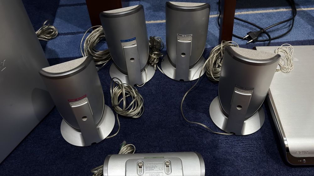 Aparelhagem de Som SONY – Sistema 5.1 Completo – 100% Funcional