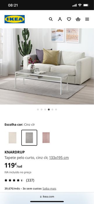 Tapete ikea bem conservado