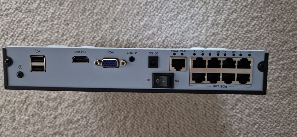 Pack NVR + 4 câmaras POE