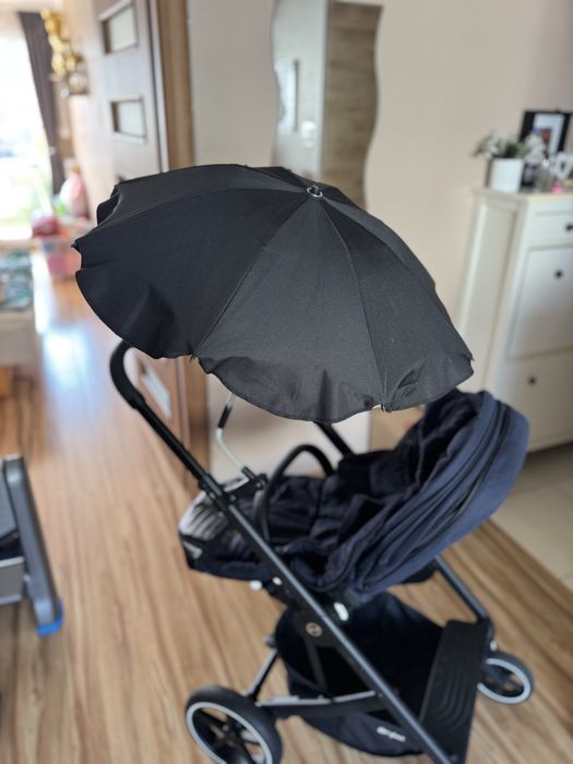 Wózek cybex balios s lux navy blue zestaw parasolka śpiworek uchwyt