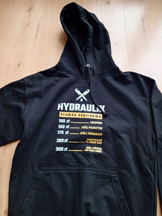 Nowa bluza męska z kapturem kangurka M hydraulik