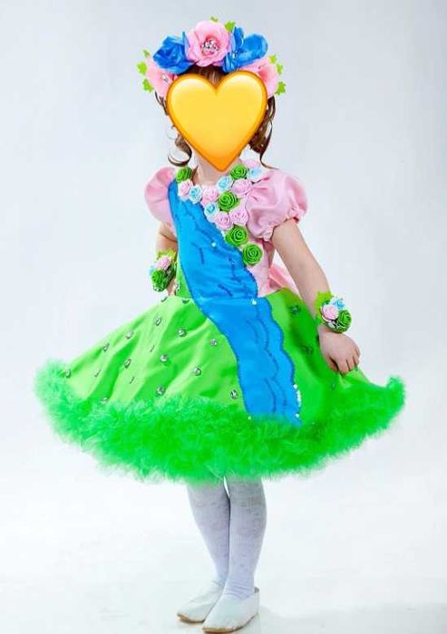 Розкішний карнавальний костюм Весни, костюм Квіточки, 3-6 років