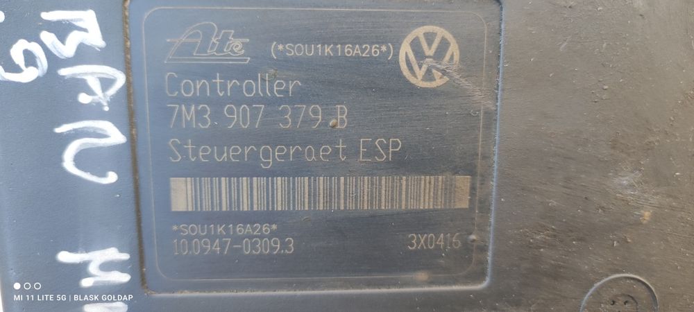 Pompa ABS ESP VW Sharan MK2 1.9 115 KM Manual 2001 Blask Gołdap