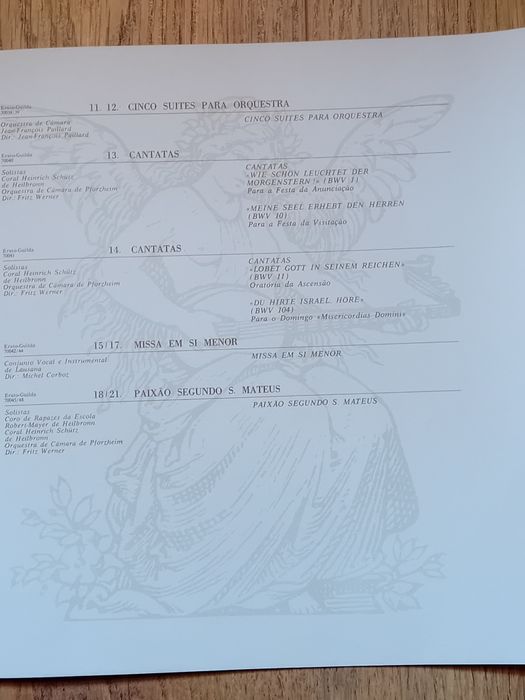 Antologia da Música Europeia - 18 discos de vinil