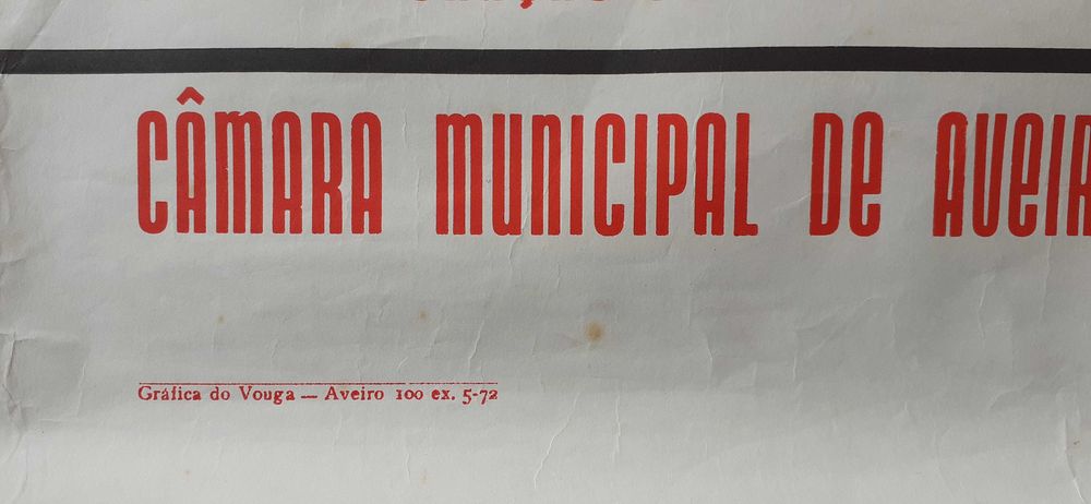 1972 Aveiro Princesa Santa Joana Cartaz / Poster 45x61cm 100ex.