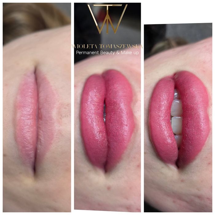 Brwi permanentne maszynowe. Ombre. Microblading, Powder effect.
