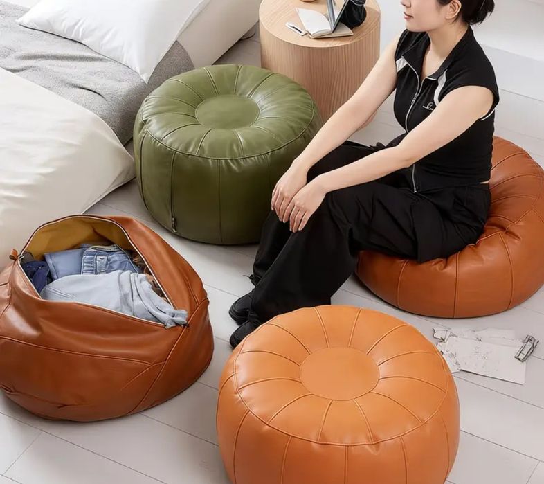 Пуфик набивной пуф мешок для хранения вещей