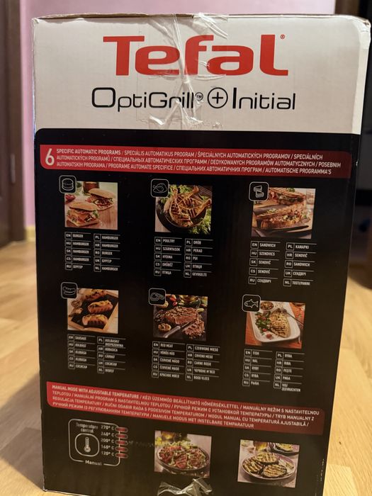 Аерогриль Tefal optigrill + initial