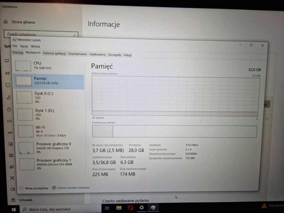 Lenovo IdeaPad Y700-15ISK i7-6700HQ 32GB DDR4 SSD GTX960M NOWA MATRYCA
