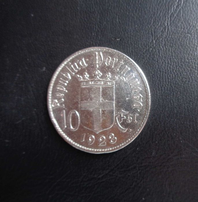 Moeda 10 Escudos Prata 1928